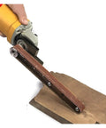 Knockout Mini Belt Sander Adapter Turns Your Stock Angle Grinder Into A Heavy Duty Finishing Machine for wood sanding.