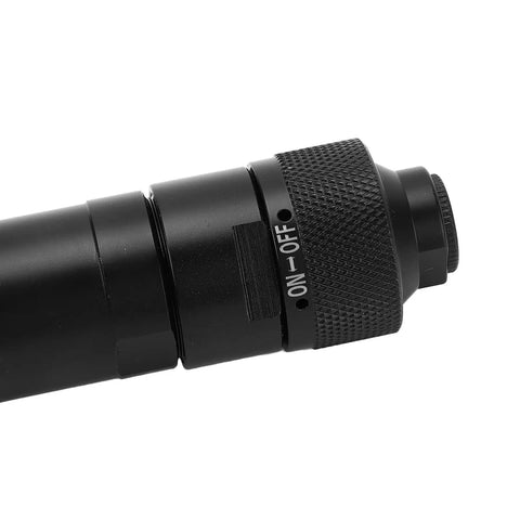 Close-up of the Boss Grade Alloy Steel Pneumatic Die Grinder's adjustable ON-OFF switch and textured grip handle.