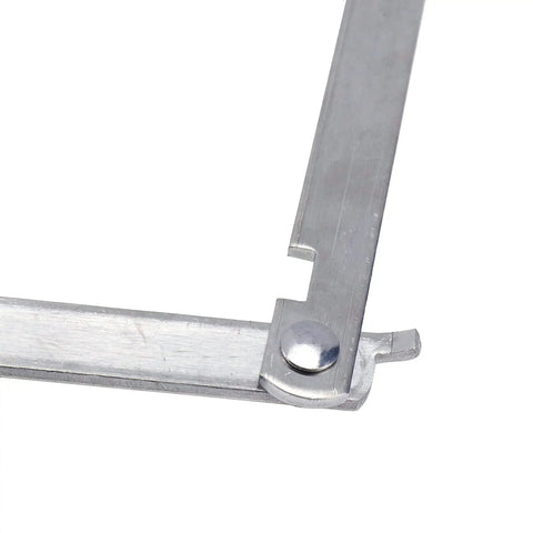 Close-up of 10 Inch Folding Lid Stay Hinges Set, 180 Degree Rotatable Stainless Steel Cabinet Hinge for Tables, silver finish
