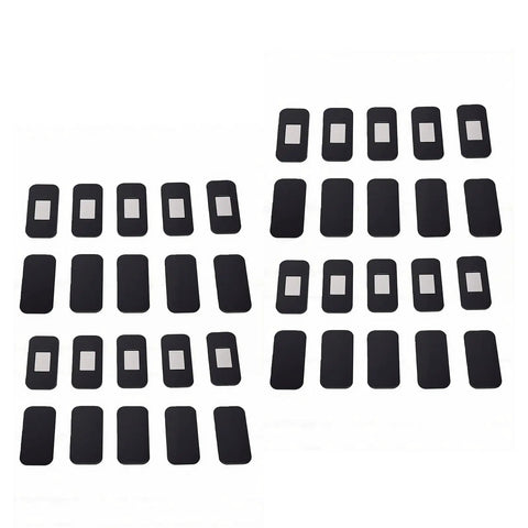 20 Pack Magnetic Cabinet Door Catches With Adhesive Backing For Quick No Drill Install DIY Friendly Stainless Steel Latches arrayed flat