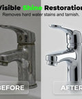 No Sweat All In One Surface Restoration Polish With Soft Applicator Pad For Scuffed Wood Floors And Dull Cabinet Doors Scrubs Away Stickiness And Grime And Leaves It Looking Brand Spanking New Today before and after faucet restoration.