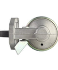 Side view of Fuel Pump Replacement For John Deere Tractors RE42211 RE43274, silver metal finish, compatible with various JD models.