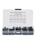 Durable Nylon Round Spacers And Black ABS Washers Assortment Kit For Electrical Screws Switch Receptacle Lightweight Insulation Prevents Deformation And Short Circuits Ideal For Home DIY And Pro Electrical Projects, 100pcs M3 box