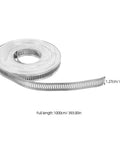 Top Notch Stainless Steel Clamp Banding Kit With Adjustable Length Pipe Fastening Straps And Buckles Plus Universal Worm Drive Hose Clamps For Industrial Duct Vent Projects Made To Last, 1000cm x 1.27cm roll