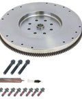 Heavy Duty Clutch Flywheel For 1999 To 2005 Dodge Ram 2500 And 3500 with bolts and lubricant, designed for 5.9L L6 motors.