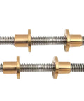 Stainless Steel Ball Screw T8 Lead Screw Go-To High Speed Right Left Length 200mm To 600mm OD 8mm Pitch 2mm Lead 2mm Style 600mm CNC Linear Actuator Component.