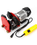 Heavy Duty 2200 LB Industrial Electric Hoist Trolley Winch For 4ft I Beam Track Overhead Crane Lift With Remote Control