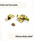 Real Deal Heavy Duty Table Alignment Lock For Rock Solid Furniture Glue Ups And Dead Center Workshop Accuracy With Bulletproof Steel Plate Design And Included Mounting Screws, heavy-duty steel table lock plate with screws.