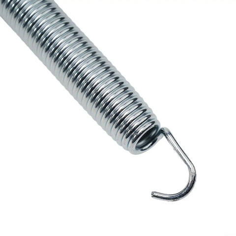 Close-up of Heavy Duty 10-Pack Extension Springs Steel 50KG Load Capacity 17.8cm for Garage Doors and Equipment.