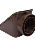Angled Lawn Drain Grate For Yard Drainage Beefy Heavy Duty Rugged Grate Built For Residential And Commercial Use Easy Install Durable Brown Finish Fits Three Quarter Inch Thin Wall Drain Pipes Multi Purpose Drain Solution side view
