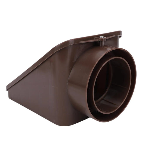 Angled Lawn Drain Grate For Yard Drainage Beefy Heavy Duty Rugged Grate Built For Residential And Commercial Use Easy Install Durable Brown Finish Fits Three Quarter Inch Thin Wall Drain Pipes Multi Purpose Drain Solution side view