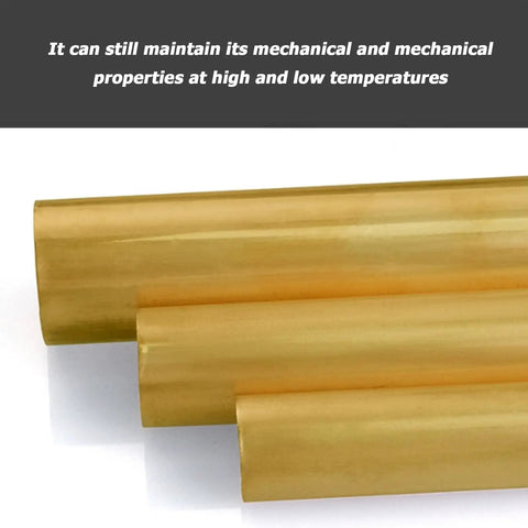 Top Shelf Solid Brass Round Rod 15Mm Diameter By Point Three Meter Length Two Pack Pure Copper Alloy Stock For DIY metalworking, golden finish.