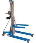 Side view of Beast Of A Material Lift With 1000 Lb Capacity And Eleven Feet Five And A Half Inches Lift Height For One Person Load