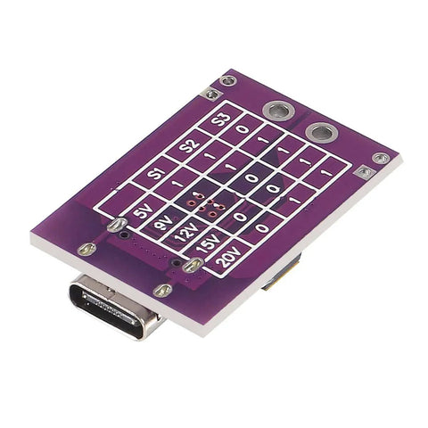 Two Pack Type C PD Fast Charge Detector Kit QC AFC PD2.0 PD3.0 to DC Output Change Board for USB PD Notebooks and Power Supplies