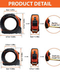 Solid Build Personalized Tape Measure For Woodworking And DIY Projects Featuring This Is Gods Country Engraving with size details.