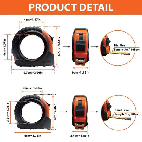 Solid Build Personalized Tape Measure For Woodworking And DIY Projects Featuring This Is Gods Country Engraving with size details.