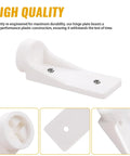 Heavy-duty white plastic RV Freezer Door Hinge Plate Replacement For 2002244008 And 330019, fits 2-way and 3-way refrigerators