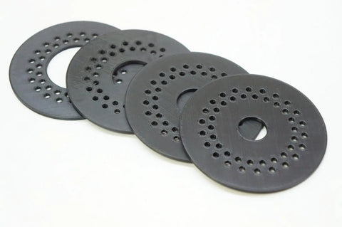 Four Throat Plate Inserts In 19mm 25mm 32mm And 44mm For Spindle Sander 3.8 Inch Compatible With Triton TC450SPS Perforated Design