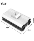 Heavy-Duty Solar Panel Mount Clamp Kit For Film Modules, anodized aluminum bracket dimensions 80x46x23.6mm