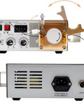 Automatic Peristaltic Glue Dispenser With Manual And Auto Modes, Foot Switch Activated Liquid Glue Dispenser, front and back view