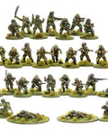 US Airborne Paratroopers 1:56 Scale Tabletop Miniatures Pack Plastic Paintable 28mm WWII Soldiers For Adults Unpainted Figures
