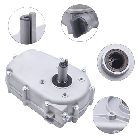 Beefed Up 13 HP Gearbox Reducer For Honda GX270 2 To 1 Reduction With Internal Clutch Rotatable Oil Plug Durable Iron Aluminum Case