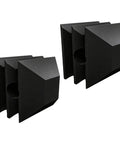 Black Timber Ridge Zero Gravity Armrest Nut Insert Replacement Kit For Steel Frame Chairs, 2-pack, showing angled view of inserts.