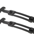 Rubber Latch 4 Pack T Handle Draw Latches With Elastic Buckle Flexible Grip, black rubber material, on white background.