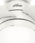 Close-up of Timpani 44 Inch Ceiling Fan Fresh White With Reversible Motor For Seasonal Cooling And Warm Air Circulation