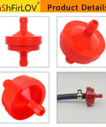 Inline Lawn Mower Fuel Filter One Quarter Inch Fuel Line 75 Micron Replacement Filter Pack Works With Small Engines And Riding Mowers No Fuss Easy Install