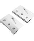 Frameless Shower Door Top Roller Bracket With Three Quarter Inch Bearing Roller Aluminum Frame For Quarter Inch Glass Panels Chrome Plated Finish Delivers A Smooth Sliding Motion And Easy Adjustments For Tough As Nails Shower Enclosures. pair