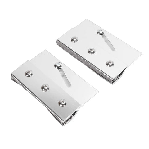 Frameless Shower Door Top Roller Bracket With Three Quarter Inch Bearing Roller Aluminum Frame For Quarter Inch Glass Panels Chrome Plated Finish Delivers A Smooth Sliding Motion And Easy Adjustments For Tough As Nails Shower Enclosures. pair