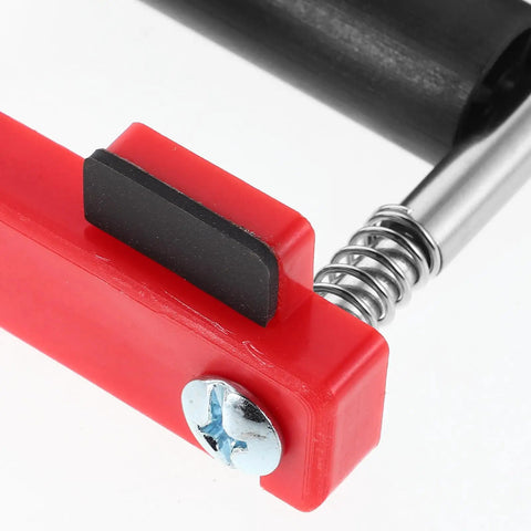 Electrician Pro Grade Cable Threading Tool With Time Saving Design And Versatile Compatibility For Wire And Cable Pulling In Junction Boxes And Sockets Smooth Cable Movement With Pulley System Easy One Handed Use In Durable Plastic And Steel Build, red plastic and steel close-up