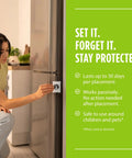 Kicks Mice To The Curb With This Heavy Duty Peppermint And Cinnamon Mouse Repellent Pouches Pack Of 10 shown on refrigerator.