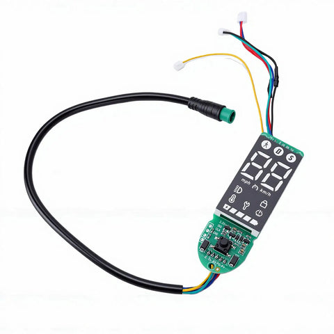 Electric Scooter Dashboard Circuit Board And Display Panel For MI4 Lite Upgrade Kit Replacement Control Board With Battery Level Display And No Fuss Install showing speed and connectivity icons