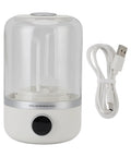 Portable Mini Washing Machine With Rechargeable Power Pocket Sized Laundromat Lightweight Compact Washer next to USB charging cable.