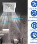 9x9 Inch Bathroom Exhaust Fan Motor Assembly Replacement With Copper Winding 50 CFM 2 Sone installed in bathroom ceiling