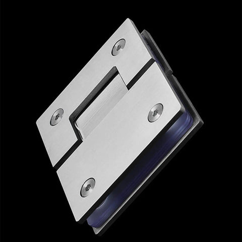 Heavy Duty Stainless Steel Bathroom Shower Frameless Glass Door Hinge Clamp Featuring 180 Degree Pivot And Killer Brushed Finish Rock Solid Daily Use Hardware