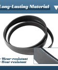 Top Grade Esttlamer Engine Serpentine Drive Belt Fits Honda Accord 2.4L V6 L4 Models 2008 Through 2012 DX EX And LX Trim Levels Replace Part No K070721 56992R40A01, durable black material.