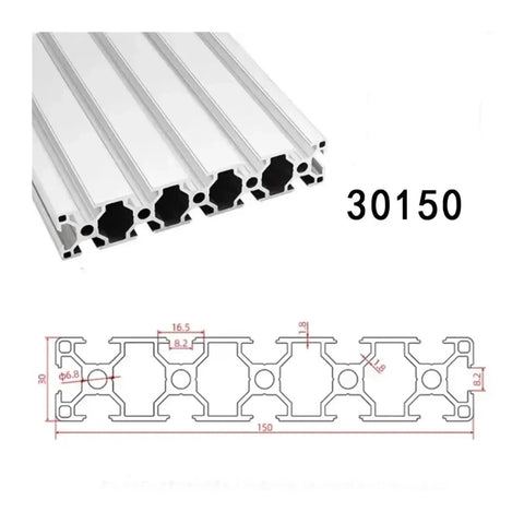 Hella Solid T Slot Aluminum Extrusion Profile Guide Rail Bar For CNC Router And 3D Printer Frame Build 30150 size with detail dimensions