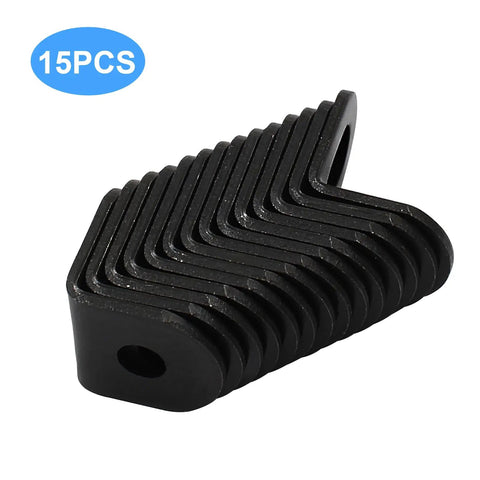 15 Piece Adjustable Right Angle Brackets L Shape Corner Brace Set Black For Furniture And DIY Projects, Heavy Duty Steel