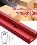 Red Aluminum T Track 300mm for Woodworking Jigs And Fixtures Compatible With Standard T Slots on Router Tables Band Saws Miter Gauges