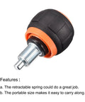 M16 Pull Pin Spring Knob For Home Fitness Equipment Height Adjustment Replacement Parts Black Orange 2 Pack Durable Steel And ABS Build With Built In Spring Handle For Safe Easy Install showing close-up of the knob.
