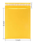 Lightweight 5x8 Inch Bubble Mailers Pack Of 30 Self Seal Padded Envelopes With Kraft Exterior, 8x5 inch shown, ideal for shipping small items