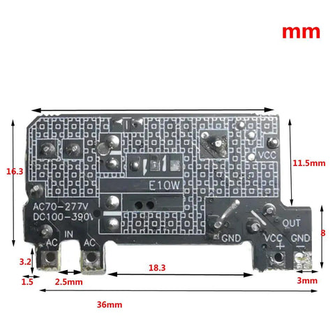 Two Pack AC DC Converter Module Universal 110V 230V to DC 5V 2A Isolated Switching Power Supply Board With Wide Input