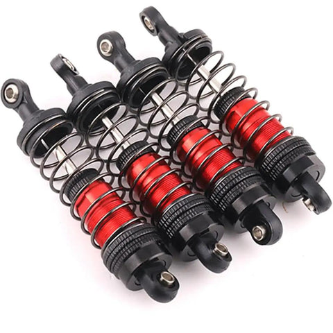 72mm Aluminum Threaded Long Travel RC Shocks Set For 1/12 1/14 1/16 Scale RC Cars Compatible With WLtoys 144001 124019