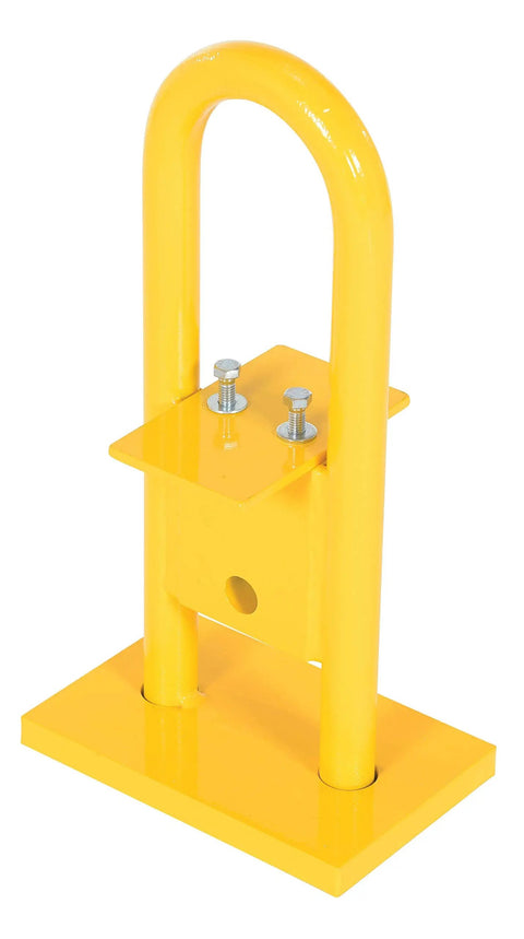 Upper Bail for Adjustable Spreader Beam 8000 Lb Capacity, solid steel, yellow powder coat, front view