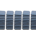 No Sweat Abs Furniture Glide Pads With Strong Peel Tape Floor Guard Mats in stack, ideal for protecting floors from furniture.