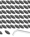 50Pcs P15 Plywood Fasteners Biscuit Joiner Tenons Tool For DIY Woodworking Invisible Connectors with Allen Key