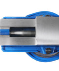 Top view of Beefy 3 Inch Heavy Duty Precision Swivel Base Milling Machine Vise With Quick Lock Hinged Handle And 3 Inch Jaw Width